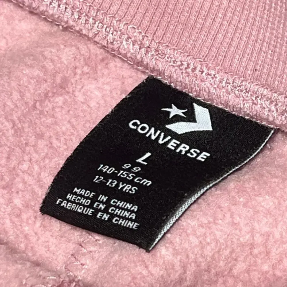 Girls Flared Pink Converse Sweatpants - Size Large